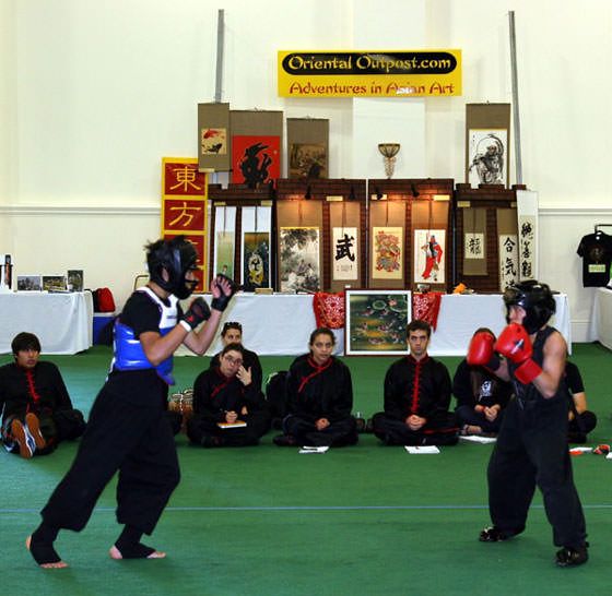 ICMAC fighting match by Oriental Outpost booth