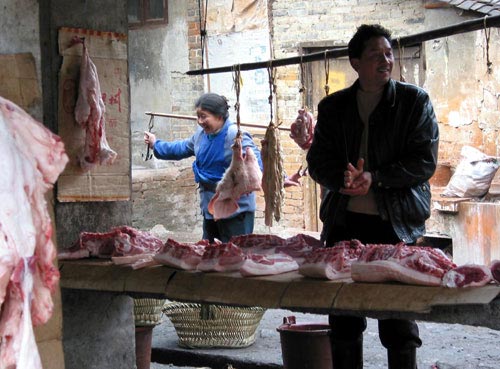 This is how they sell meat in parts of China