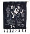 Tribal Ethnic Women Batik Wall Hanging Art