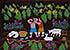 Fragrant Mountain Flowers - Chinese Folk Art Painting