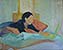 Chatting - Japanese Oil Painting