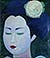 Traditional Japanese Lady - Japanese Oil Painting