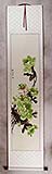 Extra-Long Green Peony Flower Scroll