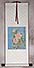 Simple Pink Flower Wall Scroll