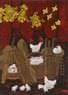 Autumn Feeling - Chickens Folk Art Painting