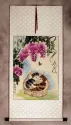 Kittens in a Basket - Asian Wall Scroll