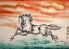 Galloping Horse Watercolor Painting