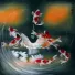 Nine Koi Fish Masterpiece Painting