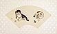 Fan-Style Kittens and Butterfly Painting