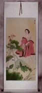 Beautiful Woman Wall Scroll