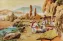 North Korean Village Folk Art Painting