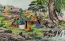 North Korean Village Painting