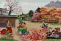North Korean Village Children Painting