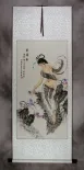 Asian Woman Wall Scroll