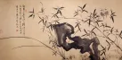 Traditional Chinese Bamboo and Bird - Large Painting
