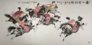 Traditional Chinese Horseback Polo - Large Painting