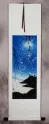 Blue Dreams Fantasy Cranes Wall Scroll