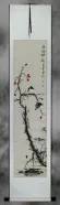 Golden Autumn - Birds in a Tree - Wall Scroll