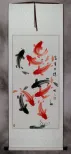Huge Koi Fish Wall Scroll