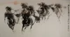 Large Chinese Horse Painting
