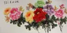 Large Chinese Flower Painting