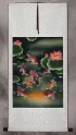 Gold Fish & Flowers - Asian Wall Scroll