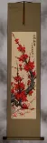 Red Plum Blossom Wall Scroll
