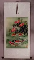 Koi Fish & Flower - Chinese Wall Scroll