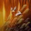 Autumn Flight - Colorful Chinese Cranes Painting
