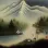 Cranes Dance at Pine Mountain - Asian Art Painting