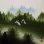 Companions - Colorful Cranes Landscape Painting