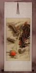 Good Luck Dragon Plays with a Ball of Lightning - Wall Scroll