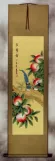 Longevity Birds - Peach Tree Wall Scroll