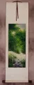 Singing Cranes - Asian Mountain Stream Small Wall Scroll