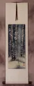Birch Forest Winter Cranes Wall Scroll