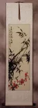 Black Ink Bamboo & Plum Blossom Scroll