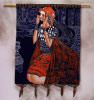 Musical Girl of South China Painted Batik Wall Hanging