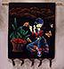 Beautiful Flute Girl of South China Painted Batik Wall Hanging