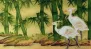 Egrets and Bamboo Painting