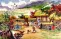 North Korean Village Painting