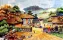 North Korean Village Painting