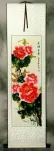 Deep Pink Peony Flower Wall Scroll