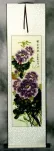 Purple Peony Flower Wall Scroll