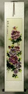 Purple Peony Flower Wall Scroll