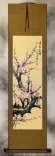 Pink Plum Blossom Wall Scroll
