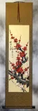 Colorful Red Plum Blossom Wall Scroll