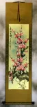 Pink Plum Blossom Wall Scroll