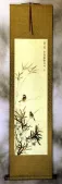 Summer Wishes - Bird and Flower Wall Scroll