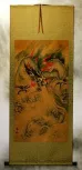 Flying Chinese Dragon - Asian Wall Scroll