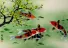 Koi Fish & Plum Blossom Painting